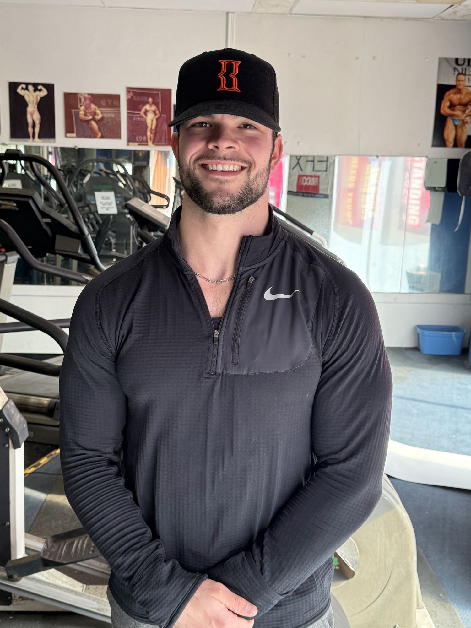 Zach Leinenbach in the gym