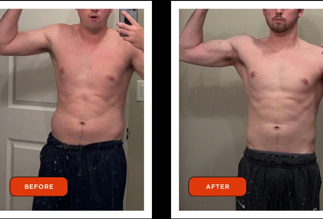 Jack's transformation, before and after